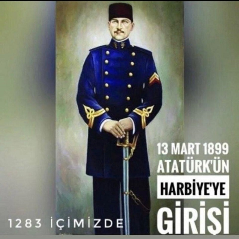 Gazi Mustafa Kemal ATATÜRK'ün Harp Okuluna girişinin 125. yıldönümü. Kutlu olsun.