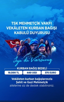 Mehmetçik Vakfı Vekaleten Kurban Bağışı